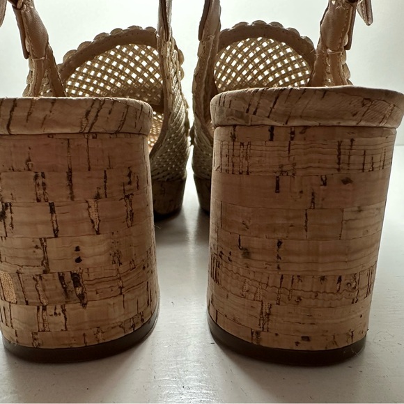 Aersoles Santina Platform Pump, Raffia and Cork, Brand New Without Tags Size 9.5 - Picture 4 of 10